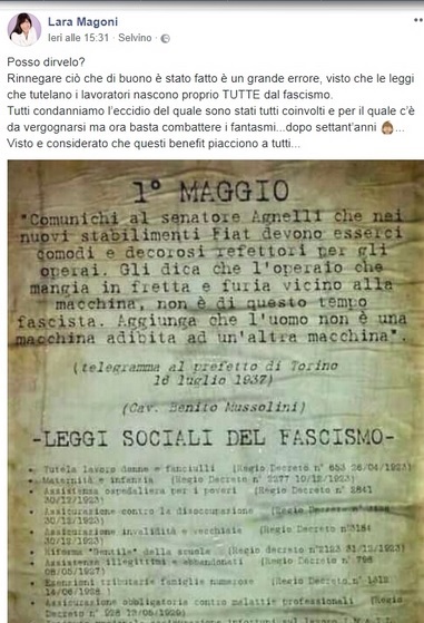 Lombardia: assessore ‘Errore rinnegare fascismo buono’, Pd insorge