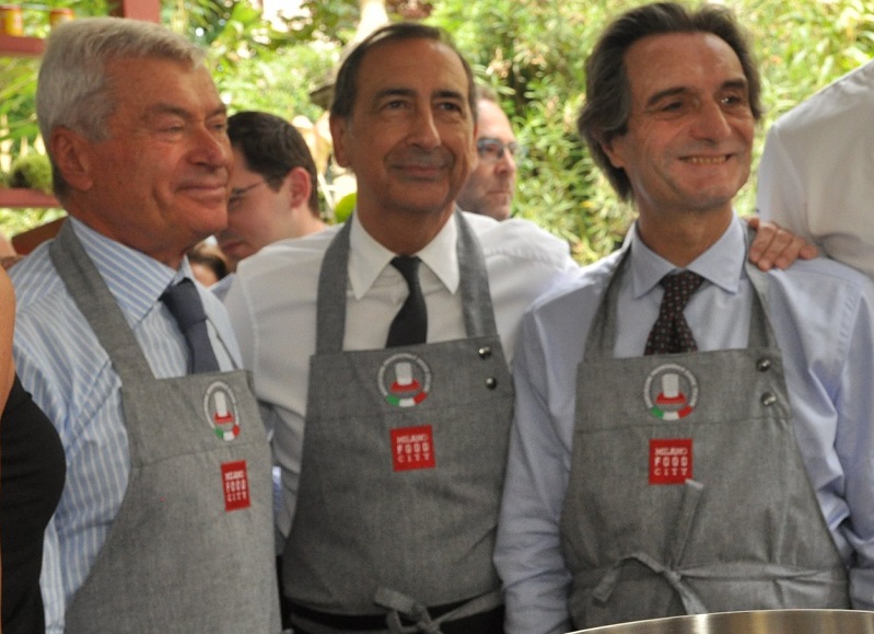 Milano Food City: sfida ai fornelli tra Sala, Fontana e Sangalli. FOTO Milano Food City: sfida ai fornelli tra Sala, Fontana e Sangalli. FOTO