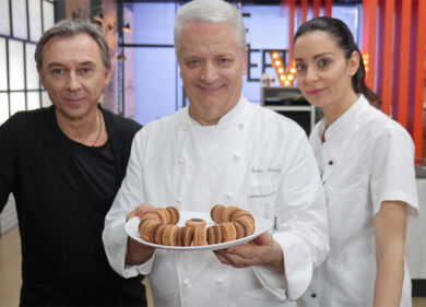 Iginio Massari The Sweetman Celebrities con Albertino e Irene Cao