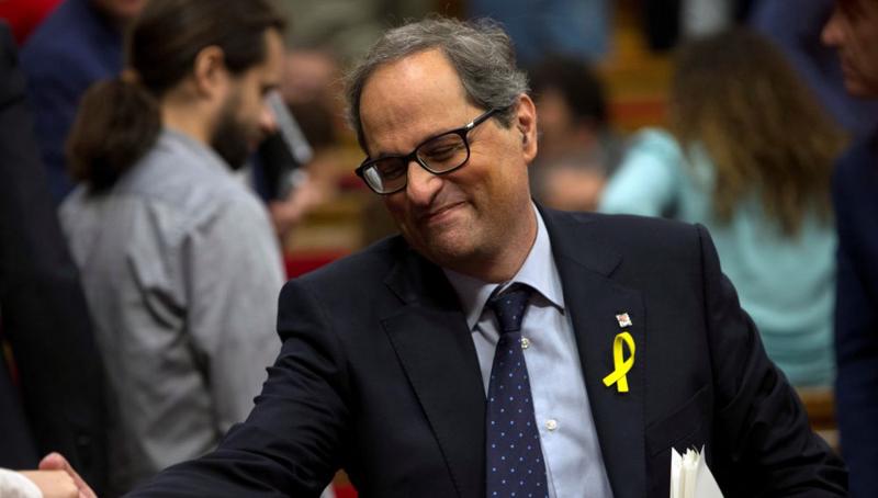 Catalogna, l’indipendentista Quim Torra nuovo presidente Catalogna, l’indipendentista Quim Torra nuovo presidente