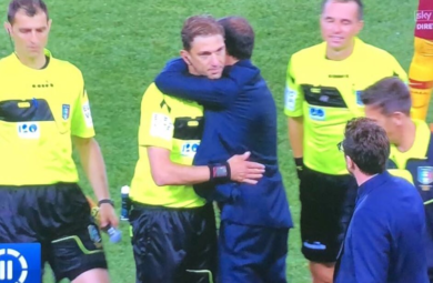 Juventus, abbraccio, inopportuno e troppo… Allegro, farà discutere