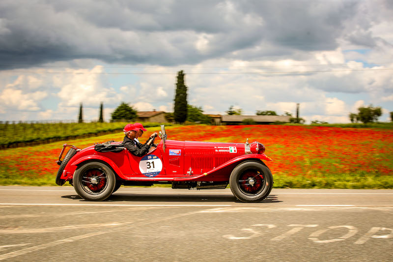 Anche nella terza tappa, le Alfa Romeo sono le protagoniste della Mille Miglia
