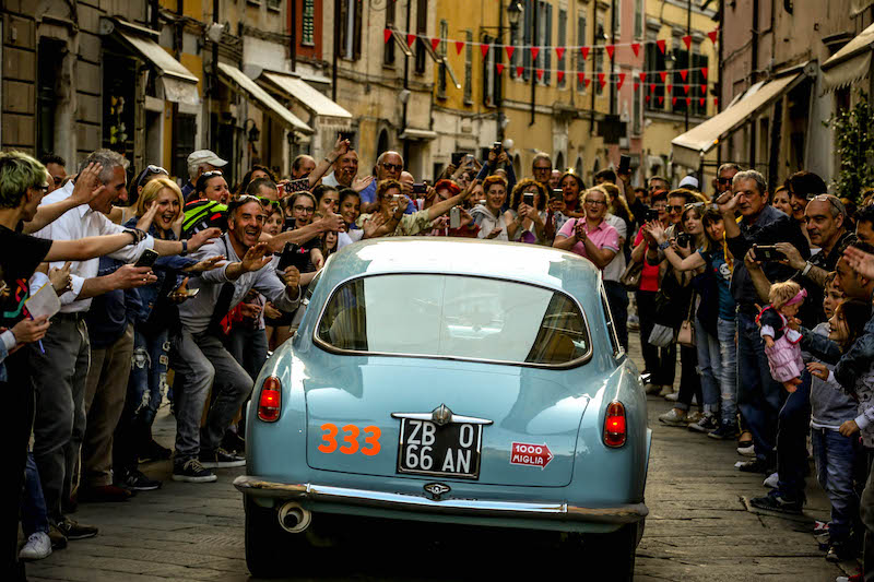 Anche nella terza tappa, le Alfa Romeo sono le protagoniste della Mille Miglia