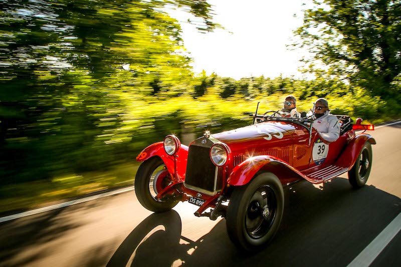 Anche nella terza tappa, le Alfa Romeo sono le protagoniste della Mille Miglia