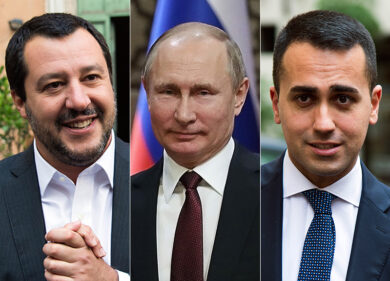 Governo M5s-Lega, Salvini Di Maio spostano l’Ue e la Merkel verso la Russia