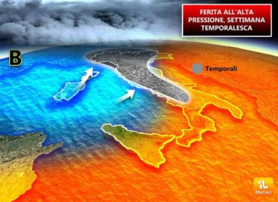 Previsioni meteo, tre giorni di temporali nel caldo di Scipione