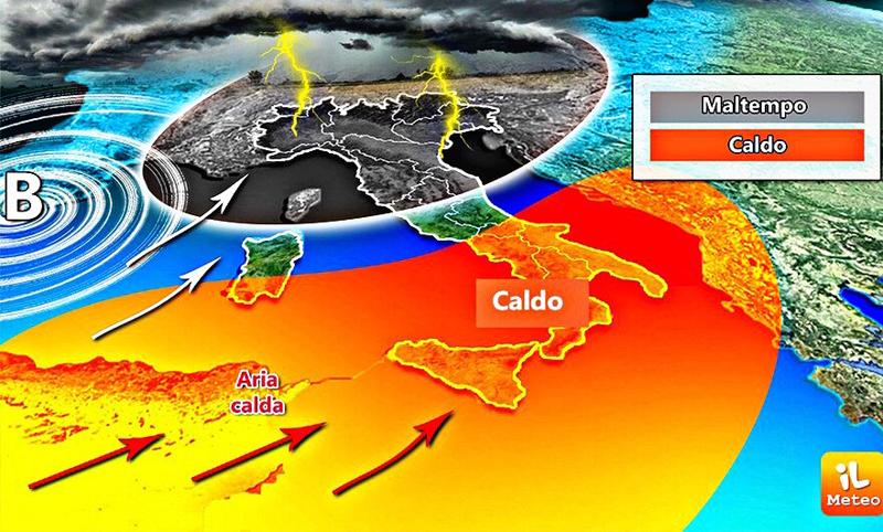 Meteo della settimana in Italia: molti temporali al Nord, sole al Sud Meteo della settimana in Italia: molti temporali al Nord, sole al Sud