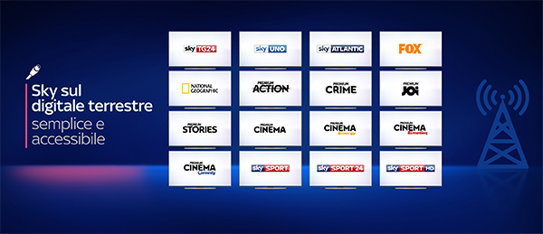 Sky sul digitale terrestre, su fibra e… SKY VA OLTRE OGNI PIATTAFORMA Sky sul digitale terrestre, su fibra e… SKY VA OLTRE OGNI PIATTAFORMA