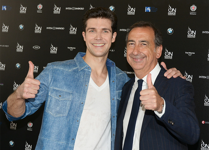 Roberto Bolle, photocall di OnDance-Accendiamo la danza