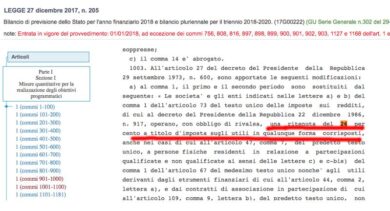 Governo M5S-Lega: tasse srl aumento del 14% Bomba nascosta in finanziaria 2018