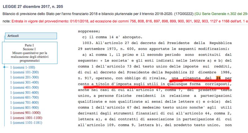 bilancio 2018 26 percento bilancio 2018 26 percento