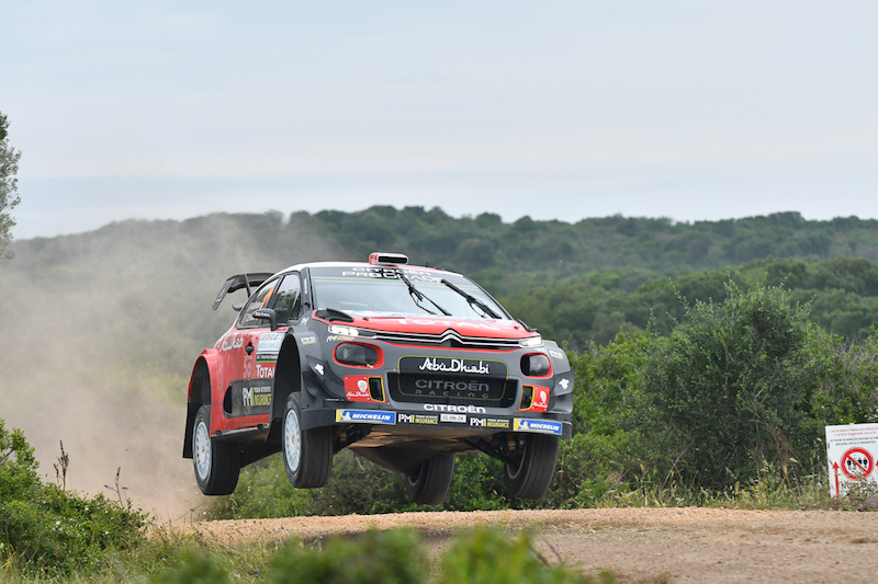 Rally Italia Sardegna, I piloti del team Citroen in corsa per il podio Rally Italia Sardegna, I piloti del team Citroen in corsa per il podio