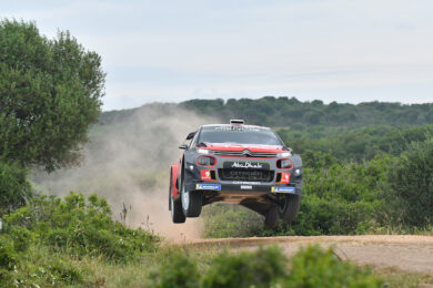 Rally Italia Sardegna, I piloti  del team Citroen in corsa per il podio