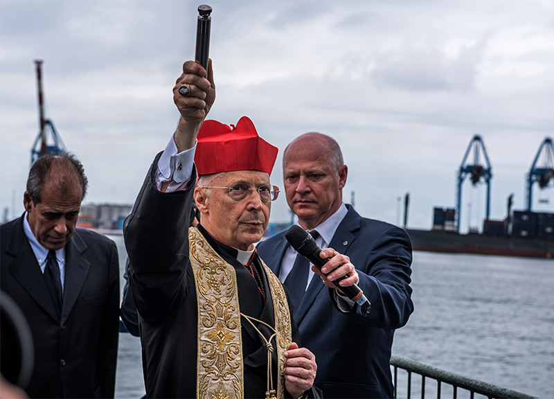 Msc Seaview, parata di vip a Genova per il varo della nuova ammiraglia di Msc Msc Seaview, parata di vip a Genova per il varo della nuova ammiraglia di Msc