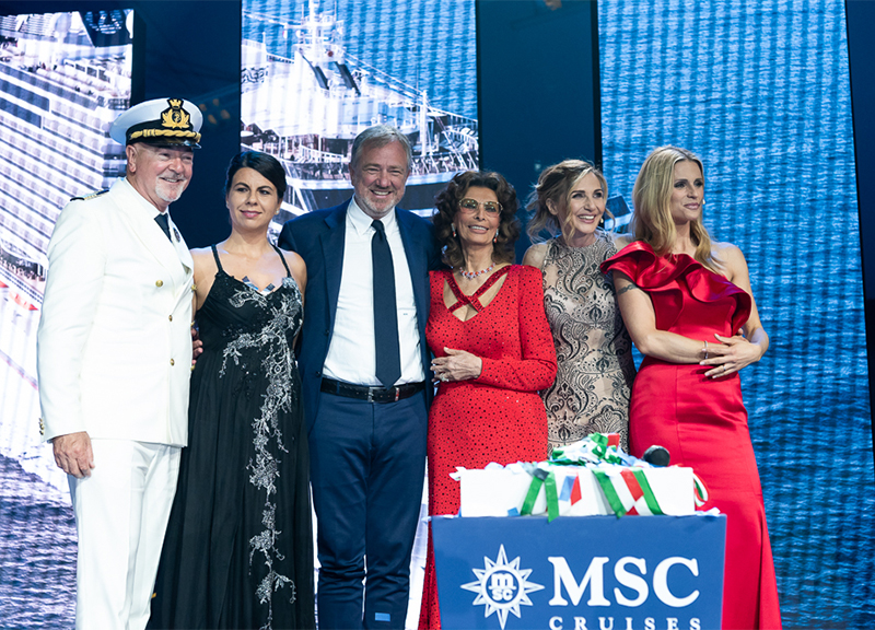 Msc Seaview, parata di vip a Genova per il varo della nuova ammiraglia di Msc Msc Seaview, parata di vip a Genova per il varo della nuova ammiraglia di Msc