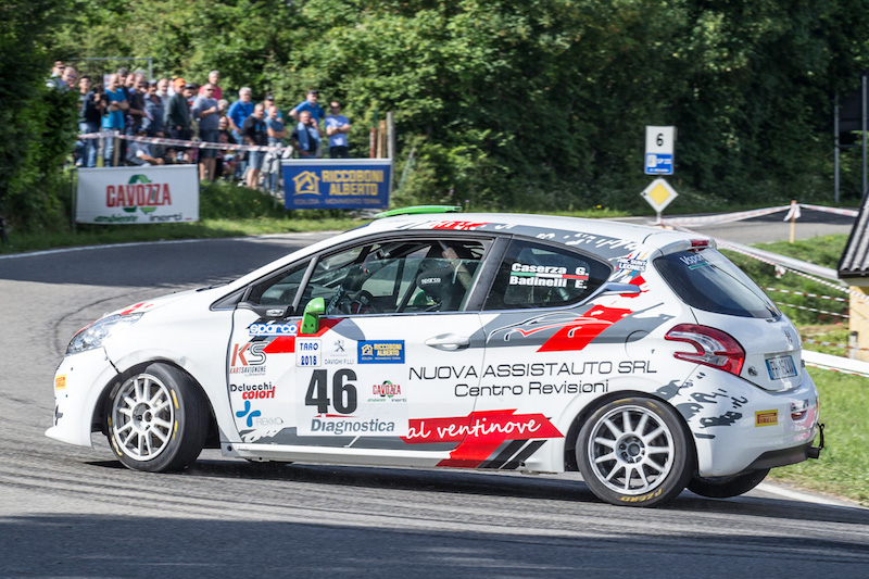 Peugeot Competition RALLY 208 fa tappa in Emilia