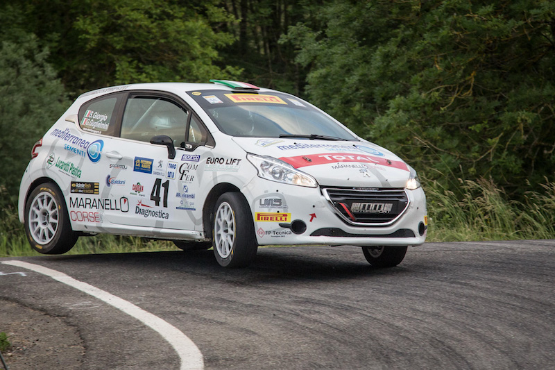 Peugeot Competition RALLY 208 fa tappa in Emilia