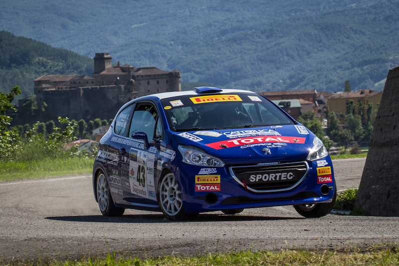Peugeot Competition RALLY 208 fa tappa in Emilia