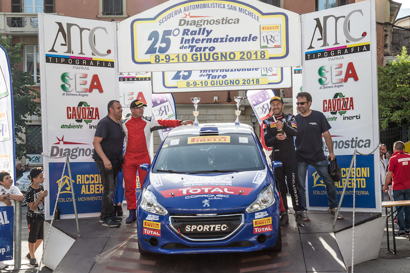 Peugeot Competition RALLY 208 fa tappa in Emilia