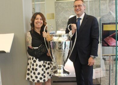 Mondiali 2018, in Assolombarda l’originale calco e la Champions League