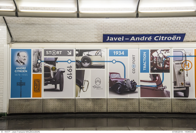 Inaugurata a Parigi la stazione della metropolitana Javel-André Citroën Inaugurata a Parigi la stazione della metropolitana Javel-André Citroën