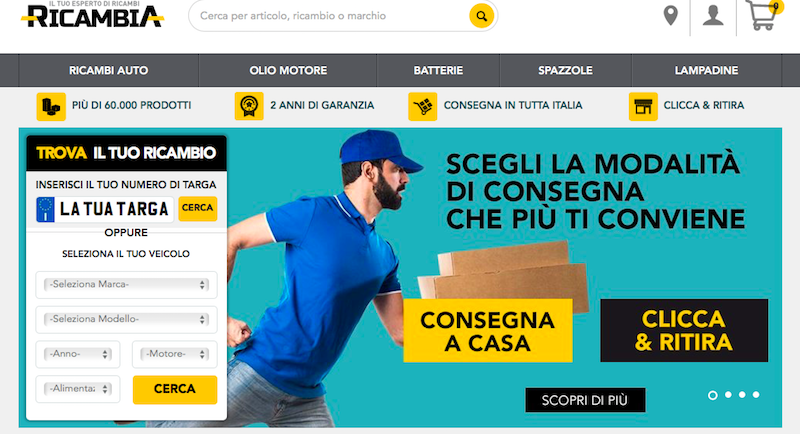 Rhiag lancia ricambia.com, il nuovo e-commerce per i ricambi auto online