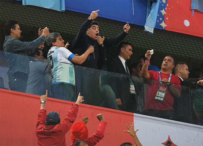 Mondiali 2018, Argentina ottavi (col brivido) vs Francia. Maradona show