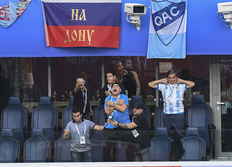 Mondiali 2018, Argentina ottavi (col brivido) vs Francia. Maradona show