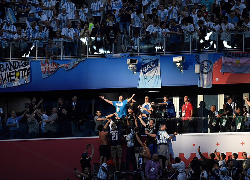 Mondiali 2018, Argentina ottavi (col brivido) vs Francia. Maradona show