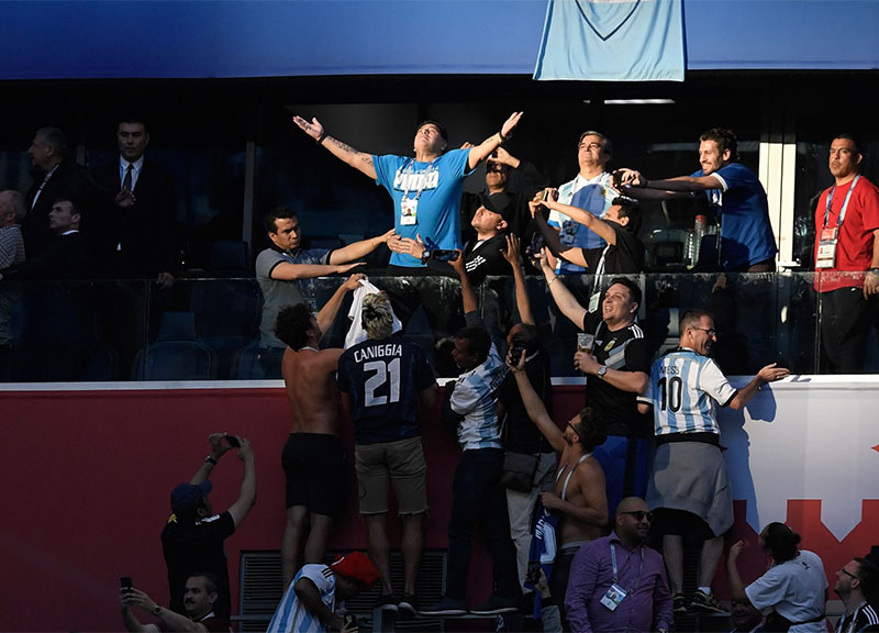 Mondiali 2018, Argentina ottavi (col brivido) vs Francia. Maradona show