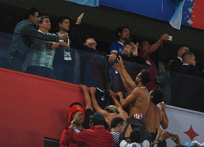 Mondiali 2018, Argentina ottavi (col brivido) vs Francia. Maradona show