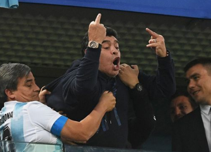 Mondiali 2018, Argentina ottavi (col brivido) vs Francia. Maradona show