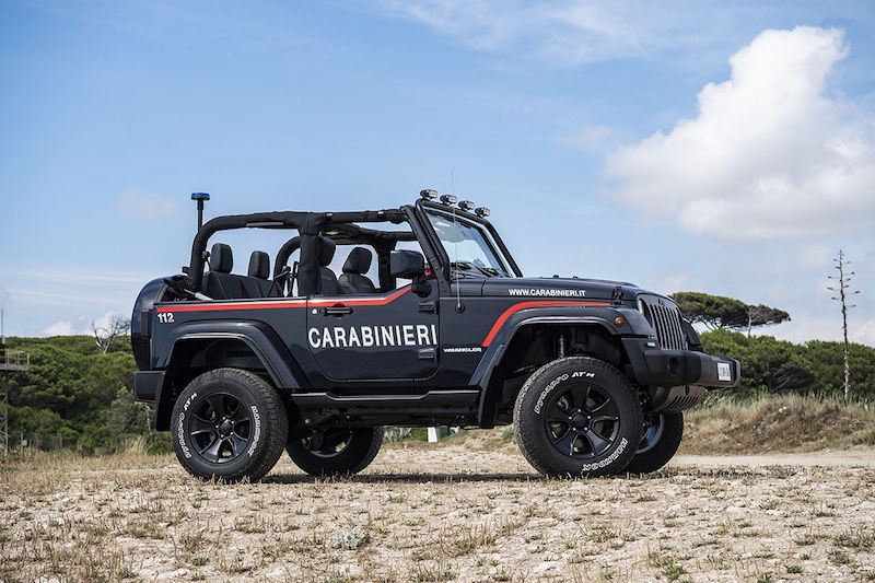 Jeep Wrangler, arruolata dall’arma dei Carabinieri Jeep Wrangler, arruolata dall’arma dei Carabinieri