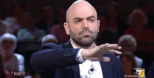 Migranti, il monologo di Roberto Saviano a DiMartedì