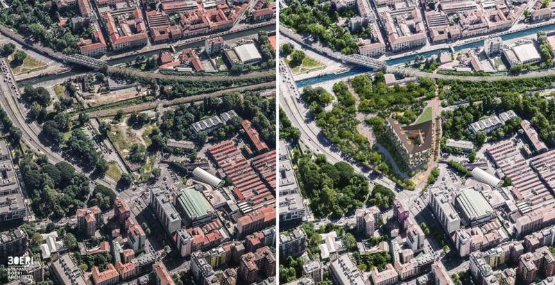 Naviglio Grande: la “foresta urbana” dell’archistar Boeri. FOTO
