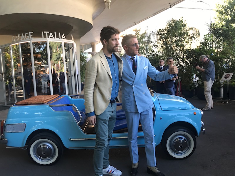Fiat & Lapo Elkann (Garage Italia) festeggiano la 500 Spiaggina