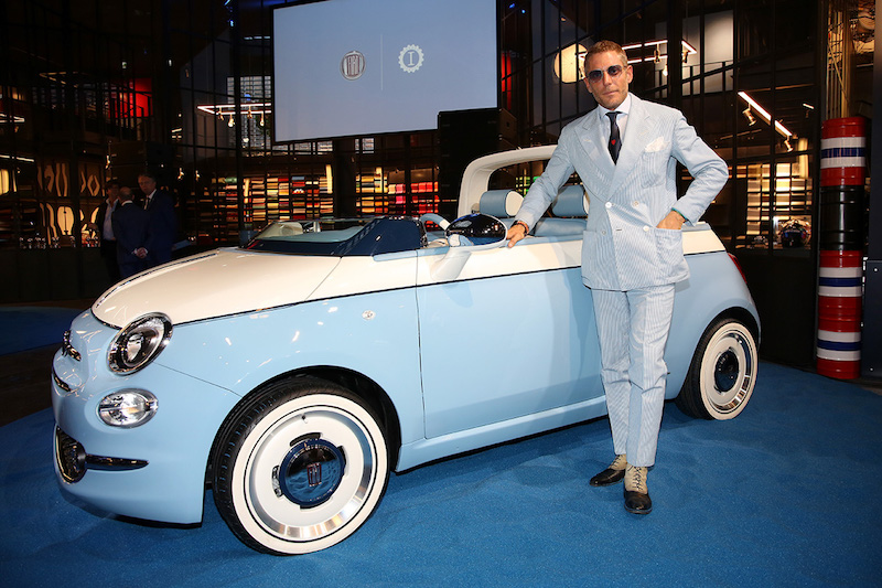 Fiat & Lapo Elkann (Garage Italia) festeggiano la 500 Spiaggina