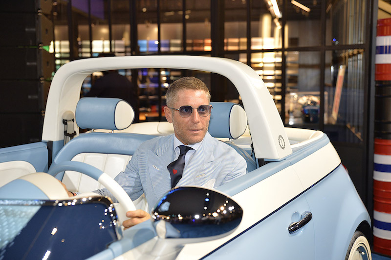 Fiat & Lapo Elkann (Garage Italia) festeggiano la 500 Spiaggina