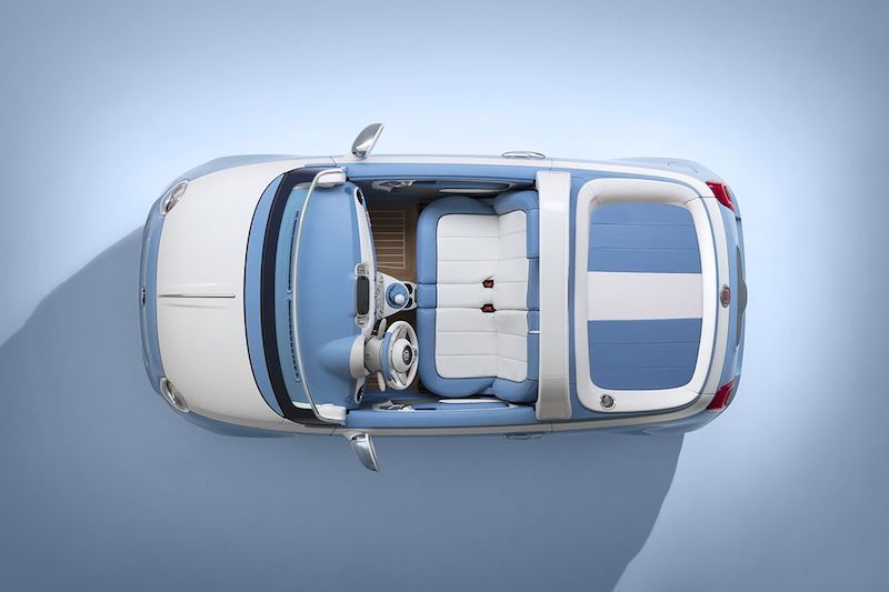 Fiat & Lapo Elkann (Garage Italia) festeggiano la 500 Spiaggina