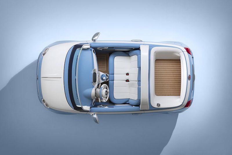 Fiat & Lapo Elkann (Garage Italia) festeggiano la 500 Spiaggina