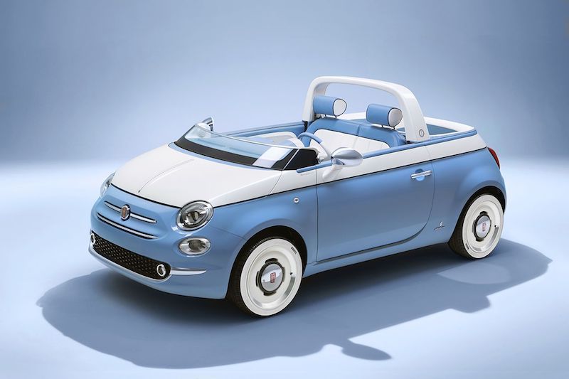 Fiat & Lapo Elkann (Garage Italia) festeggiano la 500 Spiaggina