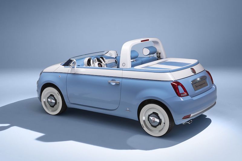 Fiat & Lapo Elkann (Garage Italia) festeggiano la 500 Spiaggina