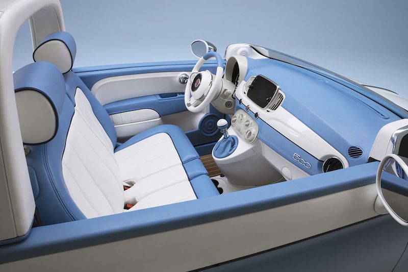 Fiat & Lapo Elkann (Garage Italia) festeggiano la 500 Spiaggina