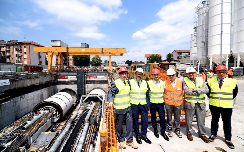 M4, partita la prima talpa per la tratta Ovest tra S.Cristoforo e Solari. FOTO M4, partita la prima talpa per la tratta Ovest tra S.Cristoforo e Solari. FOTO