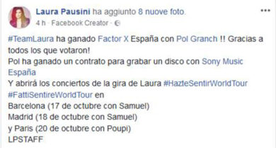 Laura Pausini vince X Factor Spagna e per festeggiare…