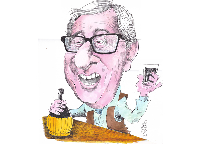Galleria foto 'Juncker e il bicchiere, un politico alla Blade Runner. La vignetta' - foto 1