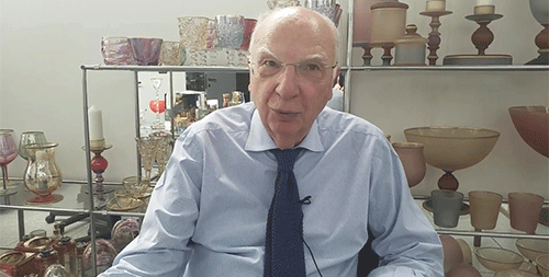 Franco Parentini, Vetrerie di Empoli in Montenapoleone compie 80 anni
