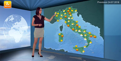 Previsioni meteo martedì 24 luglio
