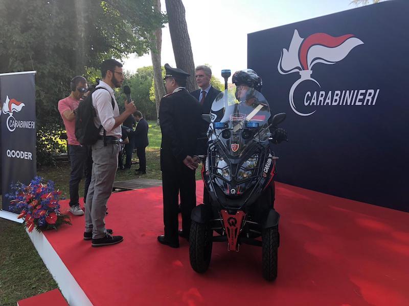 Consegnata all’Arma dei Carabinieri il Qooder di Quadro Vehicles in livrea Consegnata all’Arma dei Carabinieri il Qooder di Quadro Vehicles in livrea
