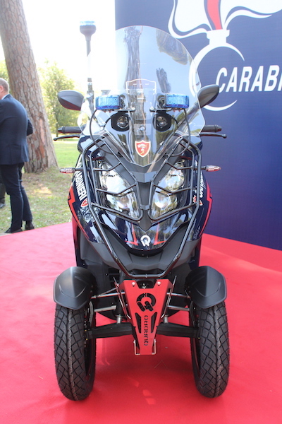 Consegnata all’Arma dei Carabinieri il Qooder di Quadro Vehicles in livrea Consegnata all’Arma dei Carabinieri il Qooder di Quadro Vehicles in livrea